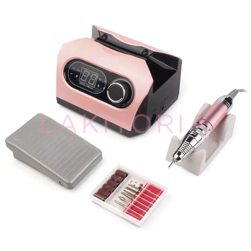 Аппарат для маникюра Nail Drill PRO ZS-717 45000 об 65 вт Розовый