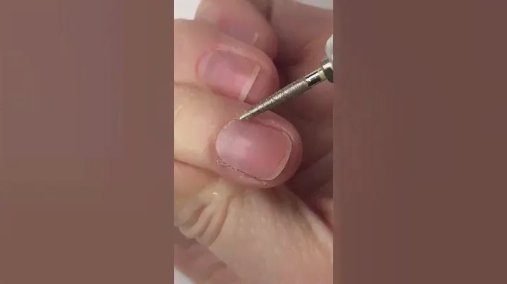 How to clean up cuticles with a drill!