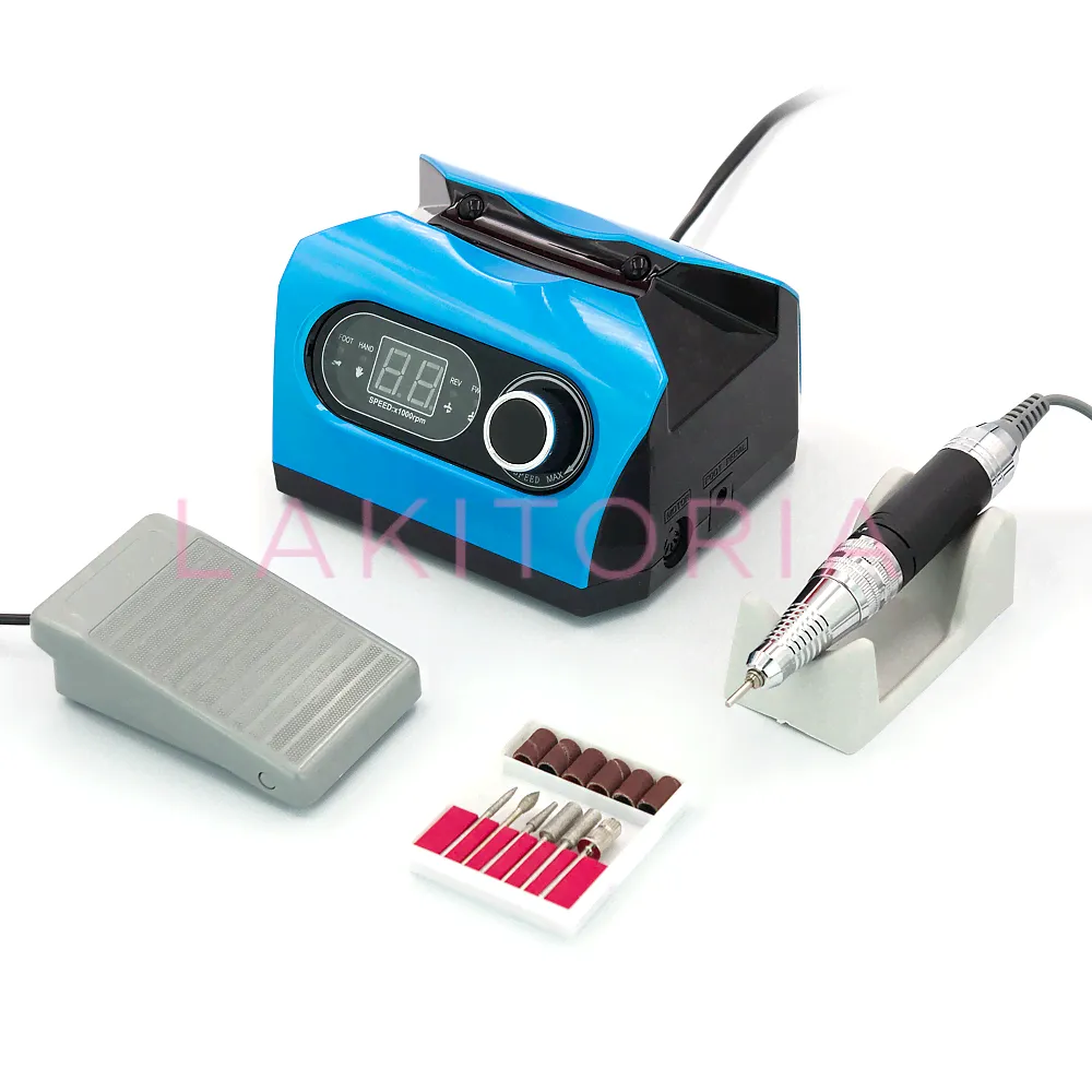 Аппарат для маникюра Nail Drill PRO ZS-717 45000 об 65 вт Синий