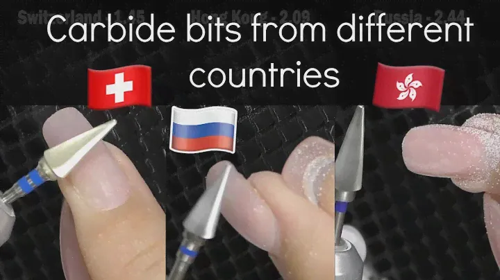 Carbide Nail Drill Bits Comparison | Polygel Removal with Non Dominant Hand
