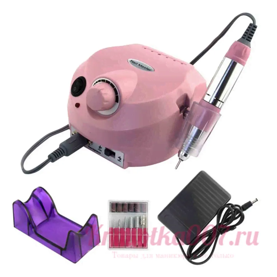 Аппарат для маникюра Nail Drill ZS-601 45000 об, 65 Вт розовый-0