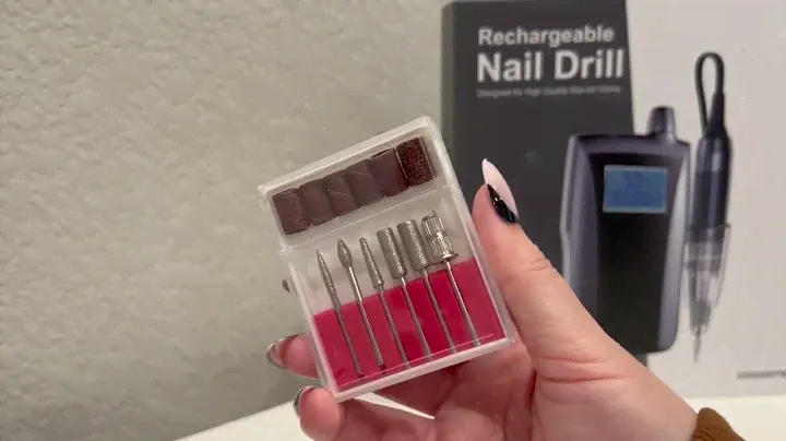 Professional Nail Drill Machine, 30000rpm Rechargeable Electric Nail File with UV Lamp Review