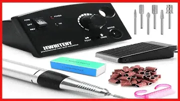JEWHITENY Professional Nail Drill Machine 30000RPM Light Acrylic Electric Nail File Kits for Remove