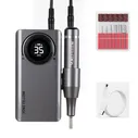 Nail Drill Machine 35000 RPM Portable Rechargeable Nail Drill Pen Apparatus for Manicure Nail Gel Polisher With Full LCD Display